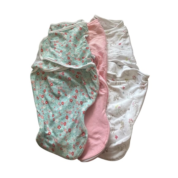 Aden + Anais Swaddle Zipper Pod Sleep Sack  Lightweight 0-3 Mo Floral bundle - Picture 1 of 6